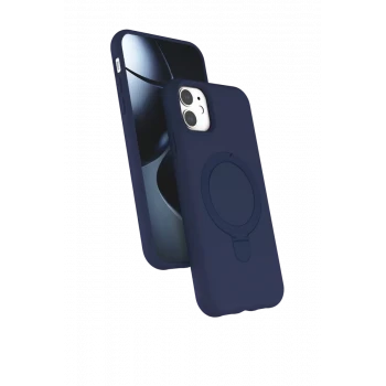 Newface Apple iPhone 11 Regal Magsafe Standlı Kapak - Lacivert