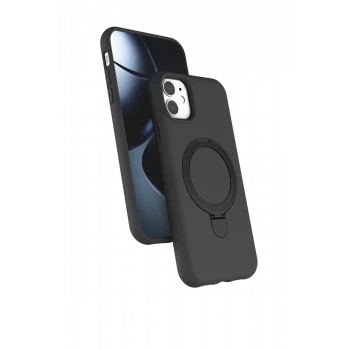 Newface Apple iPhone 11 Regal Magsafe Standlı Kapak - Titan Gri