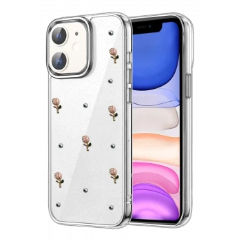 Newface Apple iPhone 12 Fiyonk Desenli Kapak - Desen 6