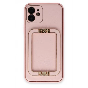 Newface Apple iPhone 12 Kılıf Coco Elit Kapak - Pembe