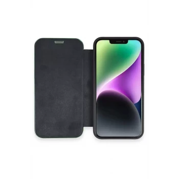 Newface Apple iPhone 12 Kılıf Dolpin Kapaklı - Lacivert