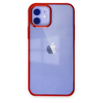 Newface Apple iPhone 12 Kılıf Element Silikon - Kırmızı