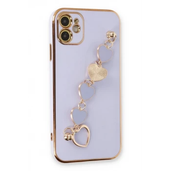 Newface Apple iPhone 12 Kılıf Esila Silikon - Lila