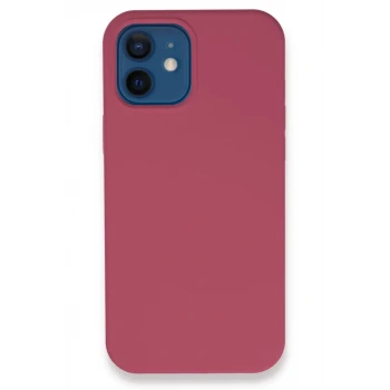 Newface Apple iPhone 12 Kılıf Lansman Legant Silikon - Fuşya