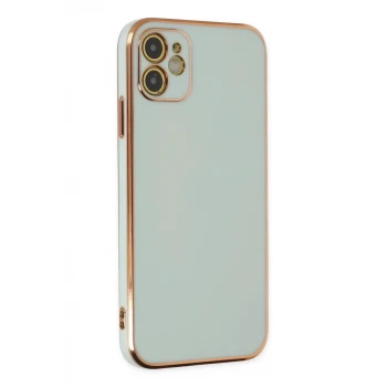 Newface Apple iPhone 12 Kılıf Volet Silikon - Açık Yeşil