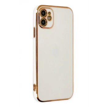 Newface Apple iPhone 12 Kılıf Volet Silikon - Beyaz