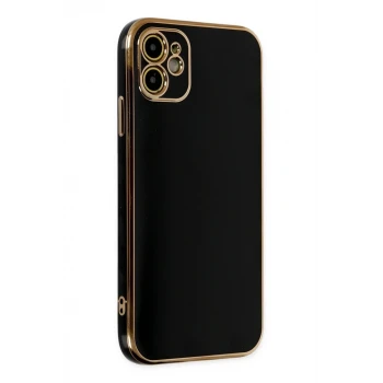 Newface Apple iPhone 12 Kılıf Volet Silikon - Siyah
