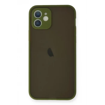 Newface Apple iPhone 12 Mini Kılıf Montreal Silikon Kapak - Açık Yeşil