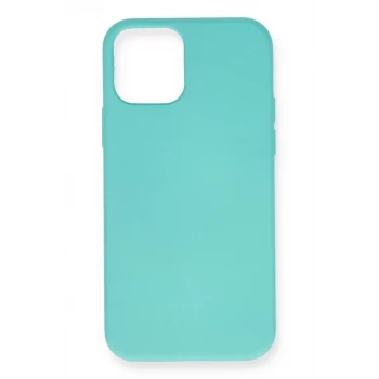 Newface Apple iPhone 12 Mini Kılıf Nano içi Kadife Silikon - Turkuaz