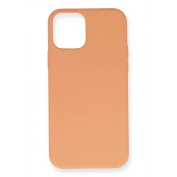 Newface Apple iPhone 12 Mini Kılıf Nano içi Kadife Silikon - Turuncu