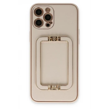 Newface Apple iPhone 12 Pro Kılıf Coco Elit Kapak - Gold