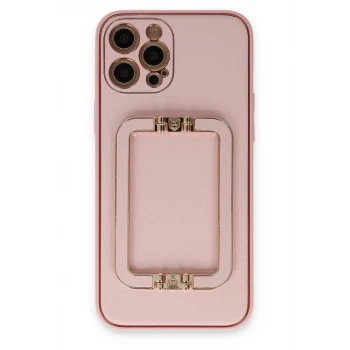 Newface Apple iPhone 12 Pro Kılıf Coco Elit Kapak - Pembe