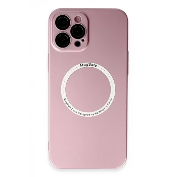 Newface Apple iPhone 12 Pro Kılıf Jack Magneticsafe Lens Silikon - Rose Gold