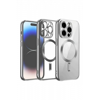 Newface Apple iPhone 12 Pro Kılıf Kross Magneticsafe Kapak - Titan Gri