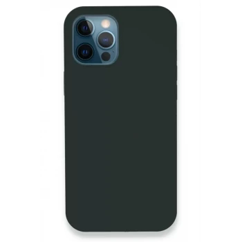 Newface Apple iPhone 12 Pro Kılıf Lansman Legant Silikon - Koyu Yeşil