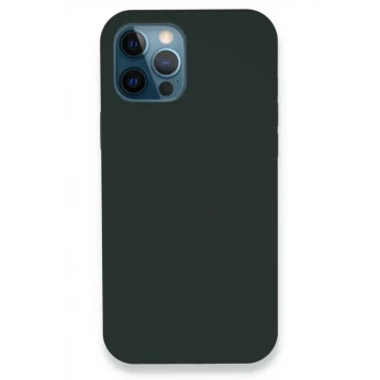 Newface Apple iPhone 12 Pro Kılıf Lansman Legant Silikon - Koyu Yeşil