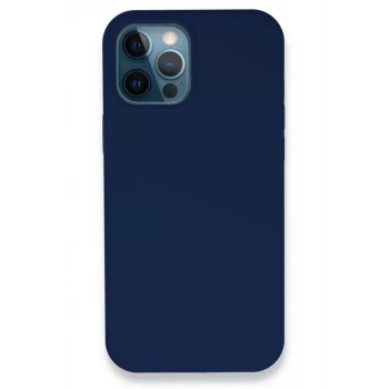 Newface Apple iPhone 12 Pro Kılıf Lansman Legant Silikon - Lacivert