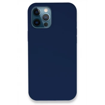 Newface Apple iPhone 12 Pro Kılıf Lansman Legant Silikon - Lacivert