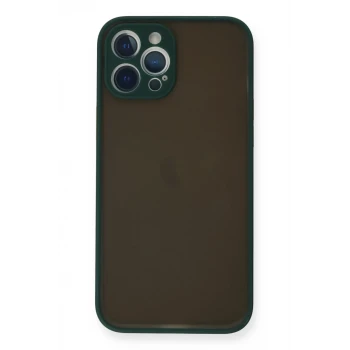 Newface Apple iPhone 12 Pro Kılıf Montreal Silikon Kapak - Yeşil