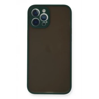 Newface Apple iPhone 12 Pro Kılıf Montreal Silikon Kapak - Yeşil