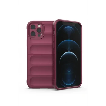 Newface Apple iPhone 12 Pro Kılıf Optimum Silikon - Bordo