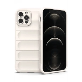Newface Apple iPhone 12 Pro Kılıf Optimum Silikon - Krem