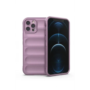 Newface Apple iPhone 12 Pro Kılıf Optimum Silikon - Mor