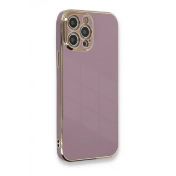 Newface Apple iPhone 12 Pro Kılıf Volet Silikon - Mor
