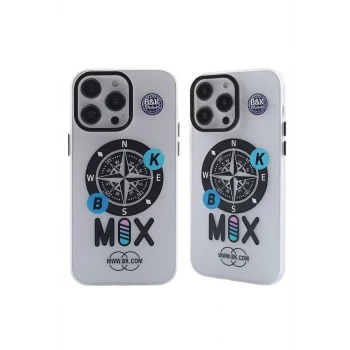 Newface Apple iPhone 12 Pro Max Kılıf Apollo Magneticsafe Desenli Kapak - Apollo Şeffaf - 3