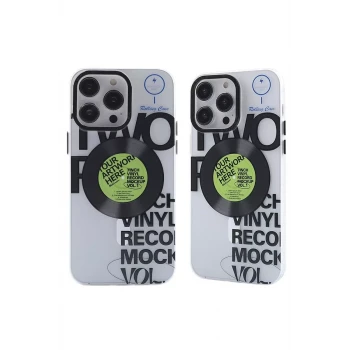 Newface Apple iPhone 12 Pro Max Kılıf Apollo Magneticsafe Desenli Kapak - Apollo Şeffaf - 5