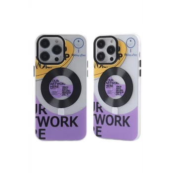 Newface Apple iPhone 12 Pro Max Kılıf Apollo Magneticsafe Desenli Kapak - Apollo Şeffaf - 6