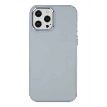 Newface Apple iPhone 12 Pro Max Kılıf Asya Deri Silikon - Sierra Blue