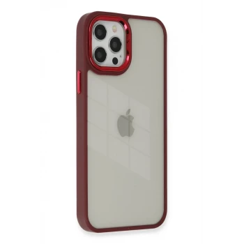 Newface Apple iPhone 12 Pro Max Kılıf Dora Kapak - Kırmızı