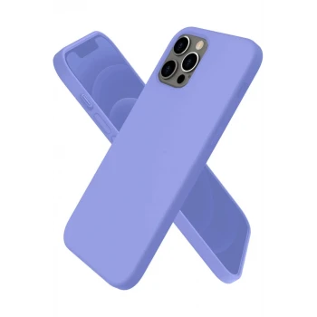 Newface Apple iPhone 12 Pro Max Kılıf First Silikon - Mor