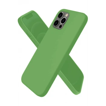 Newface Apple iPhone 12 Pro Max Kılıf First Silikon - Yeşil