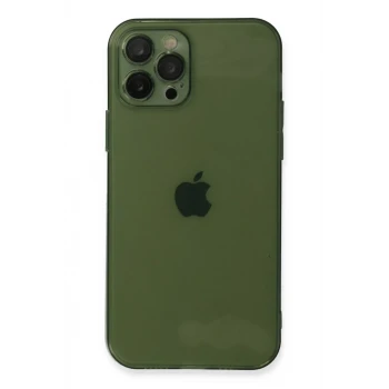 Newface Apple iPhone 12 Pro Max Kılıf Fly Lens Silikon - Yeşil