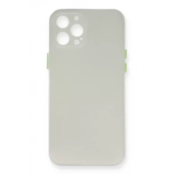 Newface Apple iPhone 12 Pro Max Kılıf PP Ultra İnce Kapak - Beyaz