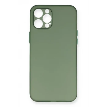 Newface Apple iPhone 12 Pro Max Kılıf PP Ultra İnce Kapak - Yeşil