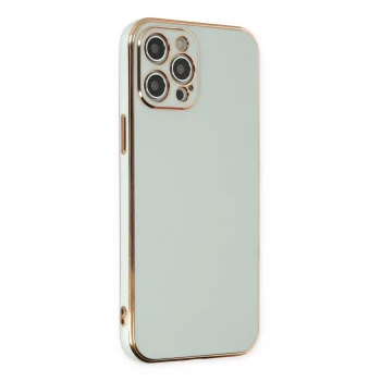 Newface Apple iPhone 12 Pro Max Kılıf Volet Silikon - Açık Yeşil