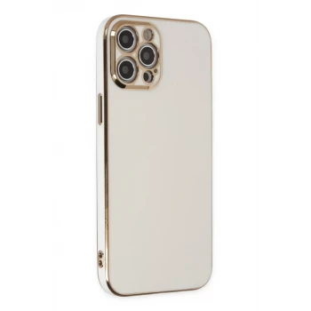Newface Apple iPhone 12 Pro Max Kılıf Volet Silikon - Beyaz