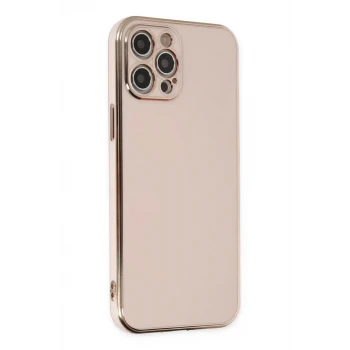 Newface Apple iPhone 12 Pro Max Kılıf Volet Silikon - Pembe