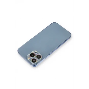 Newface Apple iPhone 12 Pro Max Shine Kamera Lens Koruma Cam - Rainbow