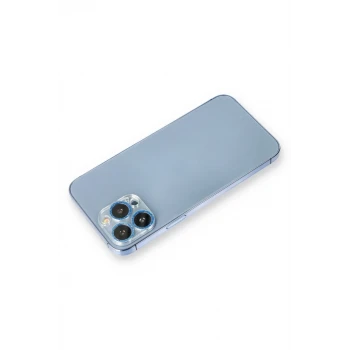 Newface Apple iPhone 12 Pro Shine Kamera Lens Koruma Cam - Mavi