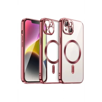 Newface Apple iPhone 13 Kılıf Kross Magneticsafe Kapak - Kırmızı
