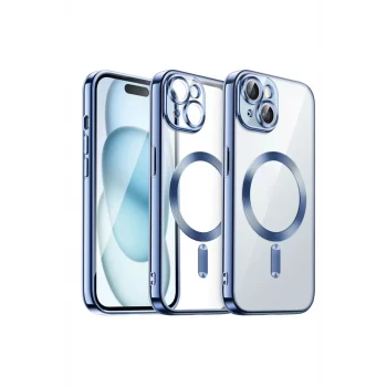 Newface Apple iPhone 13 Kılıf Kross Magneticsafe Kapak - Sierra Blue