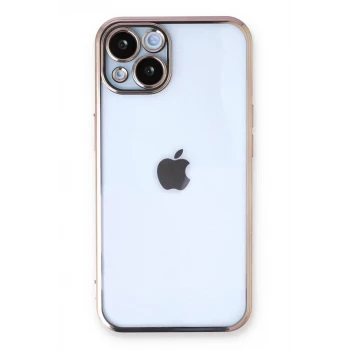 Newface Apple iPhone 13 Kılıf Razer Lensli Silikon - Gold