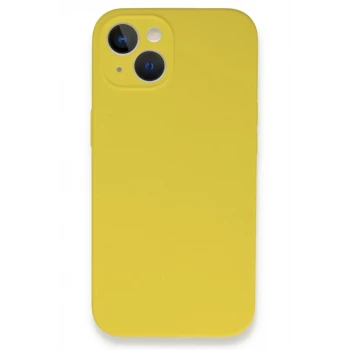 Newface Apple iPhone 13 Mini Kılıf Lansman Legant Silikon - Sarı