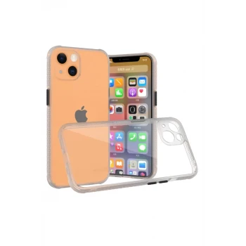 Newface Apple iPhone 13 Mini Kılıf Miami Şeffaf Silikon - Şeffaf