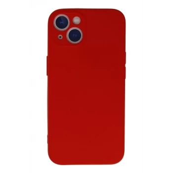Newface Apple iPhone 13 Mini Kılıf Nano içi Kadife Silikon - Kırmızı