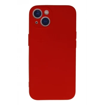 Newface Apple iPhone 13 Mini Kılıf Nano içi Kadife Silikon - Kırmızı